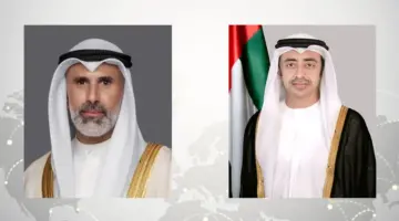 عبدالله بن زايد ووزير خارجية الكويت يبحثان التطورات في المنطقة